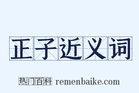 正子近义词是什么意思的图片